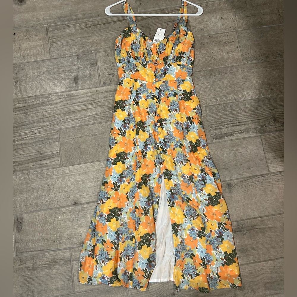Floral Abercrombie & Fitch Midi Tank Dress NWT